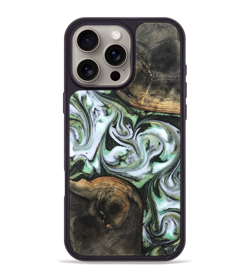 iPhone 16 Pro Max Wood Phone Case - Lyra (Green, 820147)