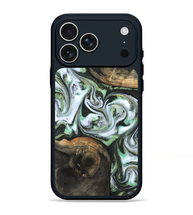 iPhone 17 Pro Max Wood Phone Case - Lyra (Green, 820147)