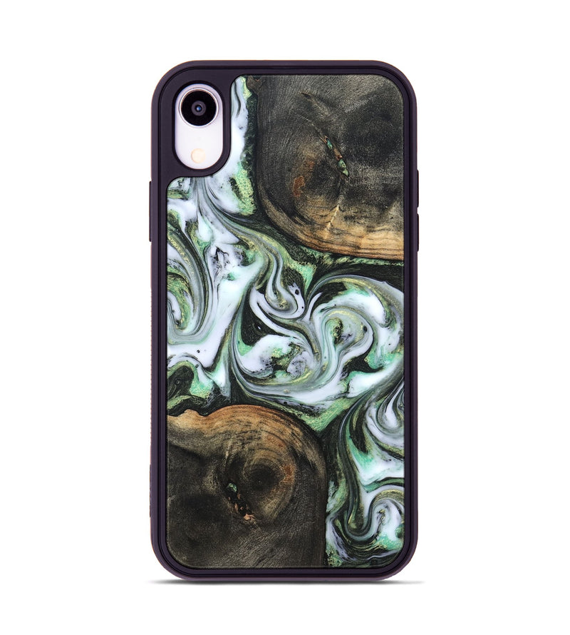 iPhone Xr Wood Phone Case - Lyra (Green, 820147)