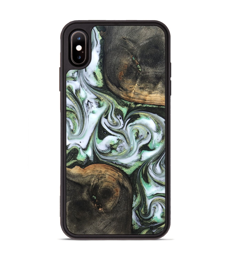 iPhone Xs Max Wood Phone Case - Lyra (Green, 820147)