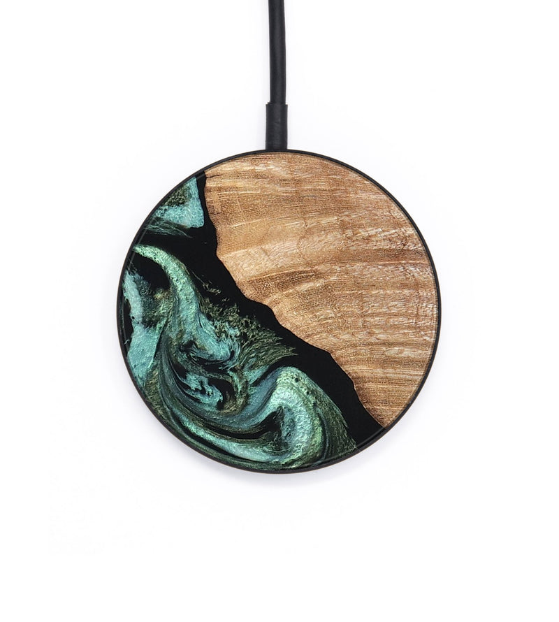 Circle Wood Wireless Charger - Dixie (Green, 820148)