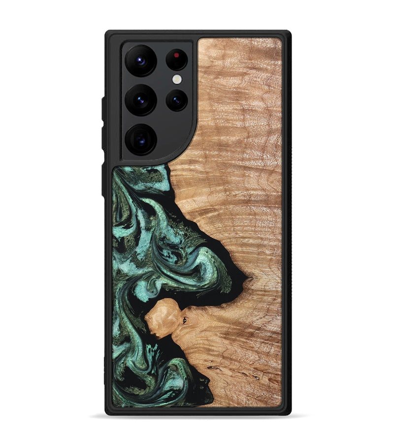 Galaxy S22 Ultra Wood Phone Case - Dixie (Green, 820148)