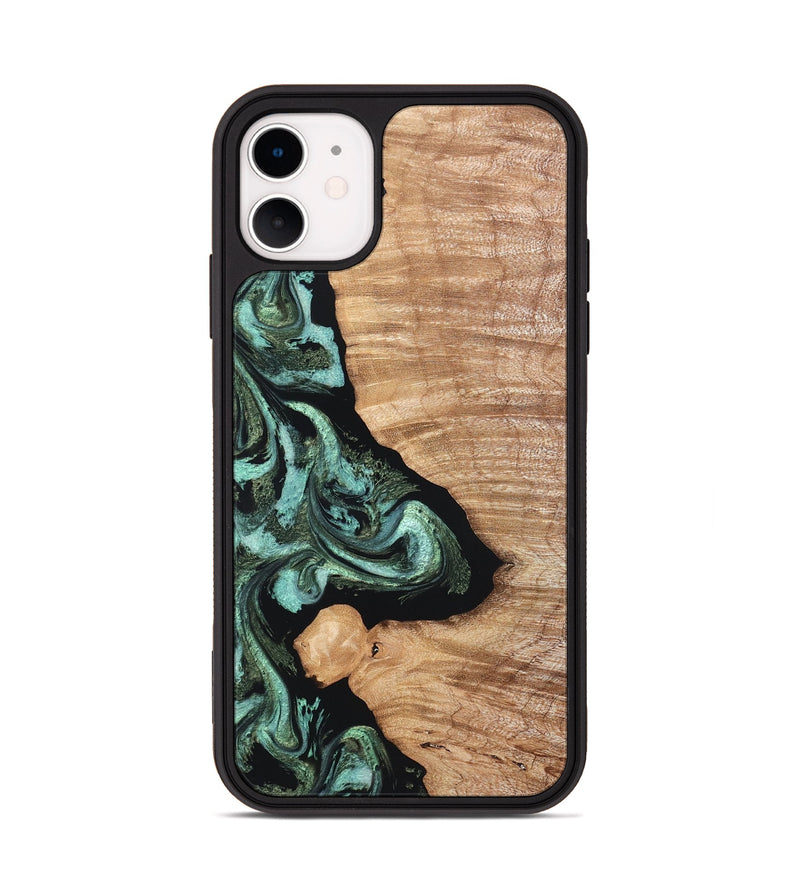 iPhone 11 Wood Phone Case - Dixie (Green, 820148)