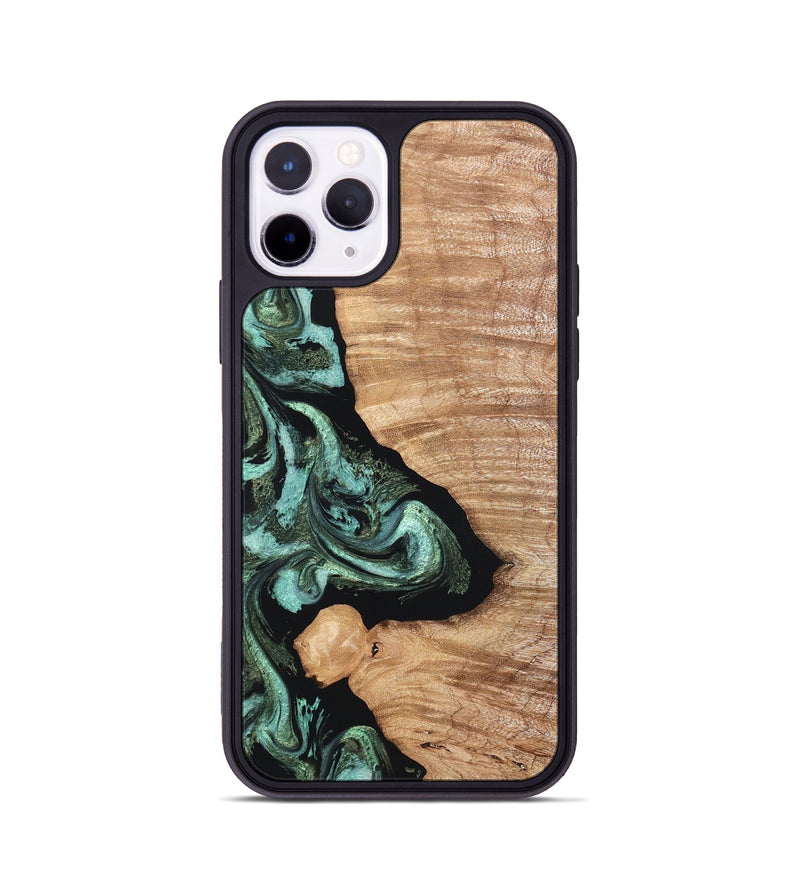 iPhone 11 Pro Wood Phone Case - Dixie (Green, 820148)