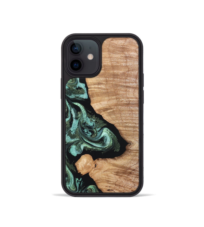 iPhone 12 mini Wood Phone Case - Dixie (Green, 820148)