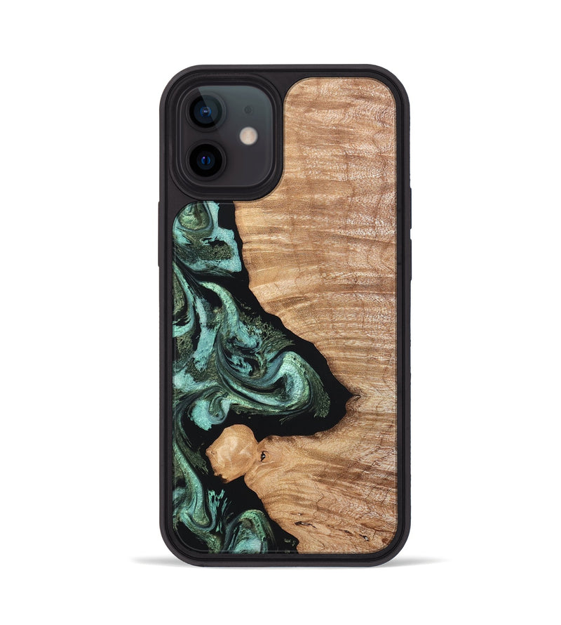 iPhone 12 Wood Phone Case - Dixie (Green, 820148)