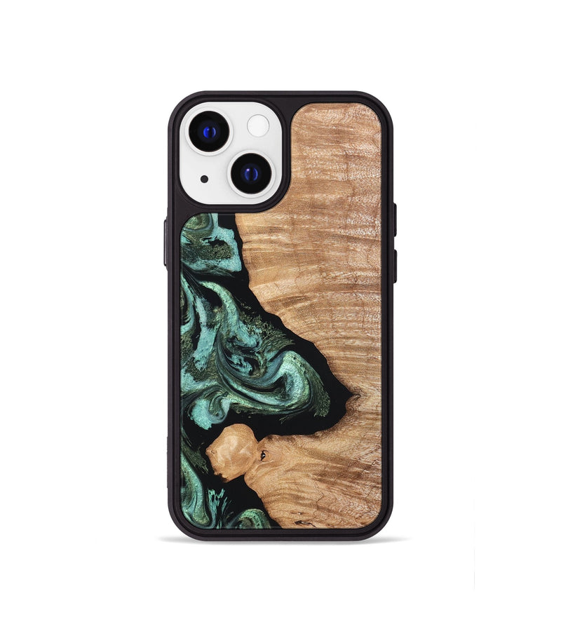 iPhone 13 mini Wood Phone Case - Dixie (Green, 820148)
