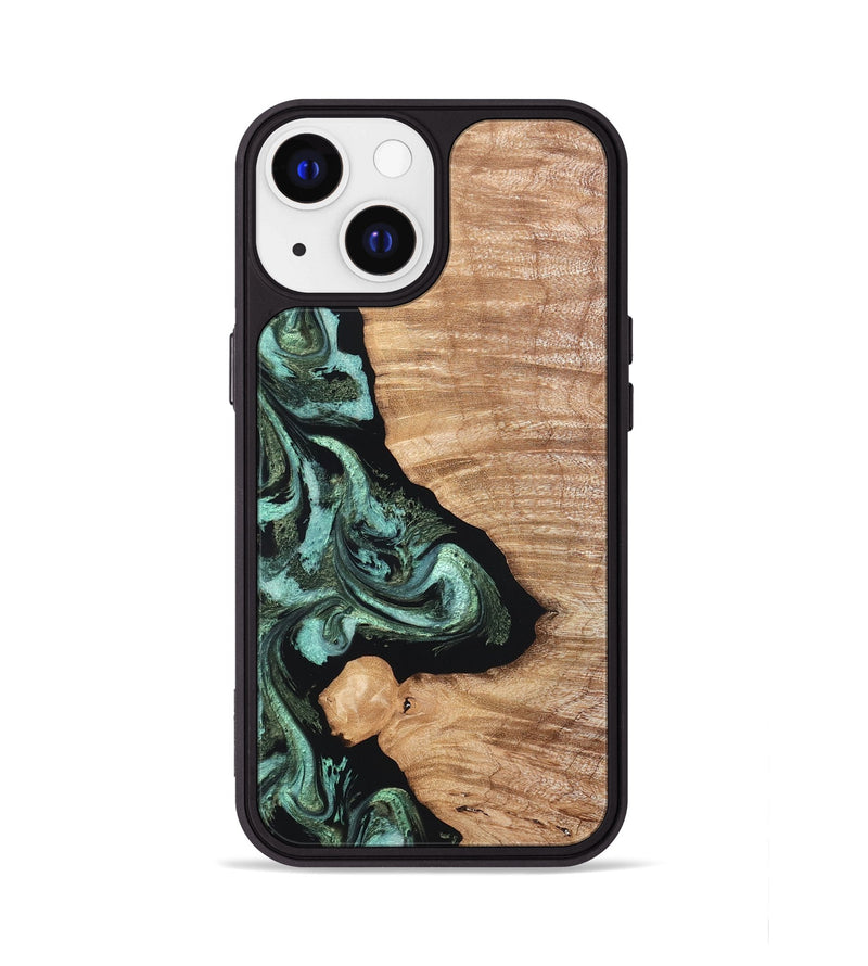 iPhone 13 Wood Phone Case - Dixie (Green, 820148)