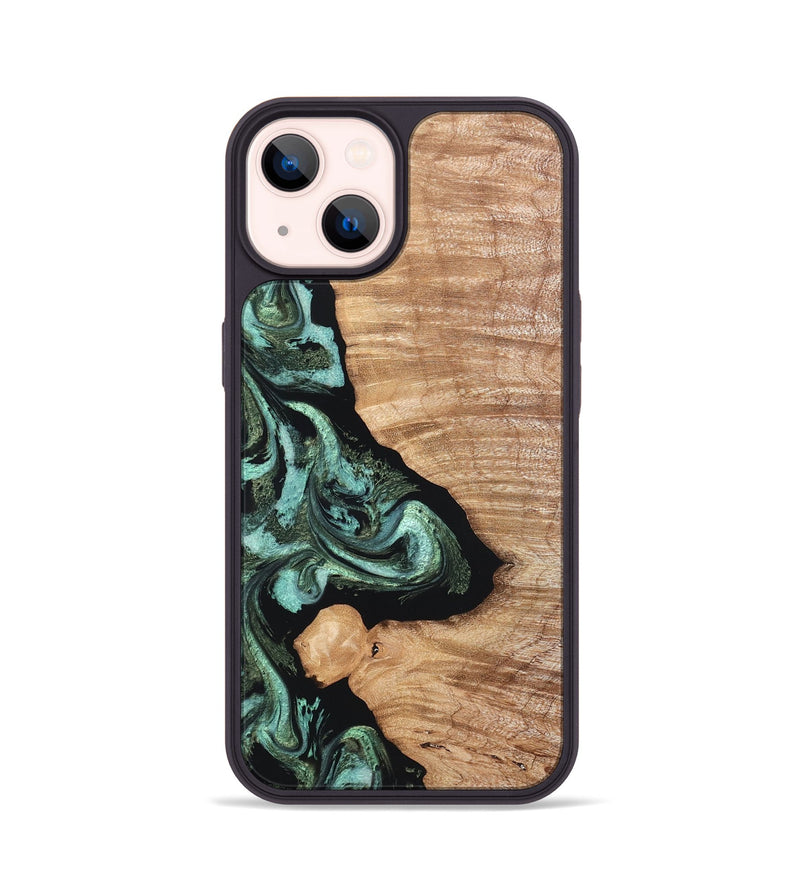 iPhone 14 Wood Phone Case - Dixie (Green, 820148)