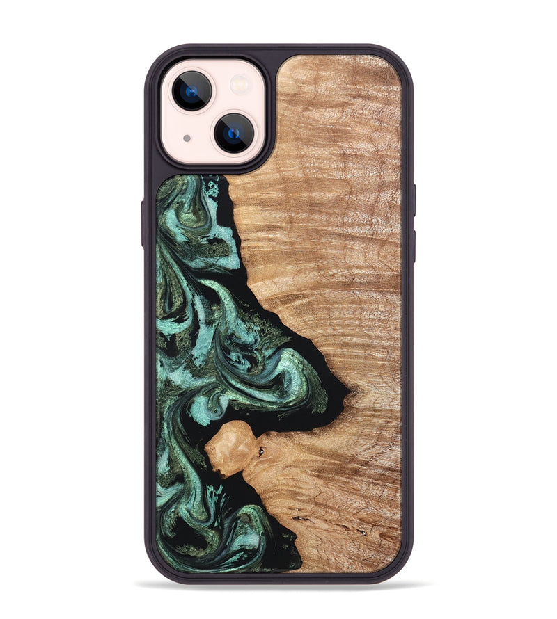 iPhone 14 Plus Wood Phone Case - Dixie (Green, 820148)