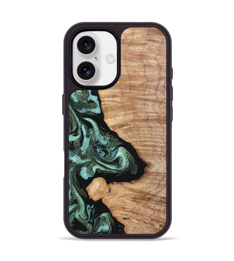 iPhone 17 Wood Phone Case - Dixie (Green, 820148)