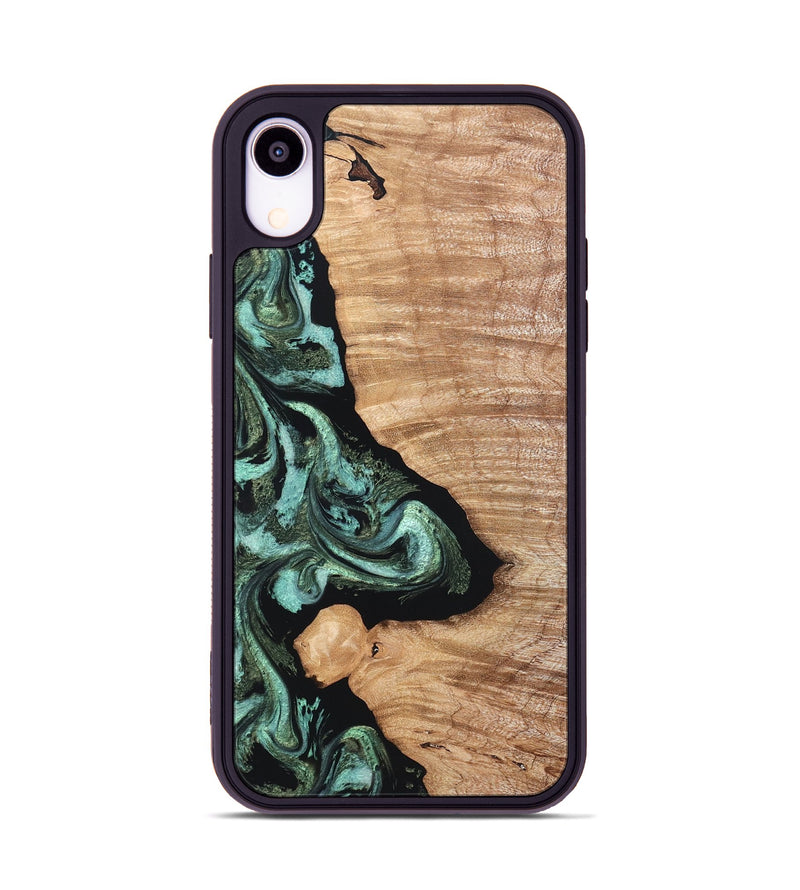 iPhone Xr Wood Phone Case - Dixie (Green, 820148)