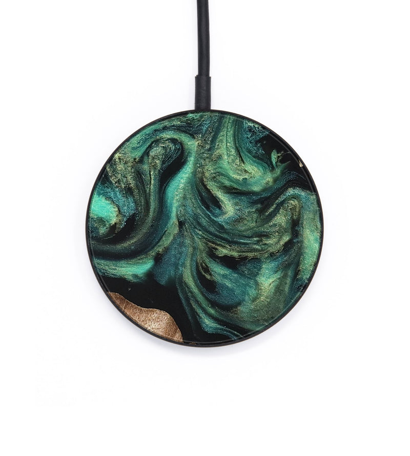 Circle Wood Wireless Charger - Bryant (Green, 820149)