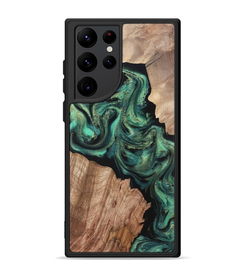 Galaxy S22 Ultra Wood Phone Case - Bryant (Green, 820149)