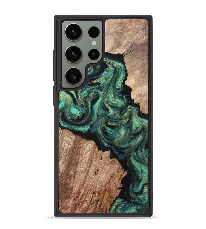 Galaxy S23 Ultra Wood Phone Case - Bryant (Green, 820149)