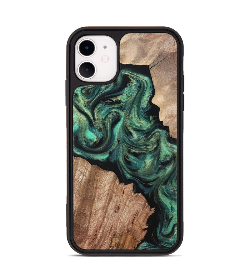 iPhone 11 Wood Phone Case - Bryant (Green, 820149)