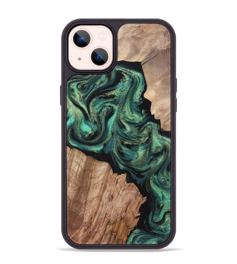 iPhone 14 Plus Wood Phone Case - Bryant (Green, 820149)