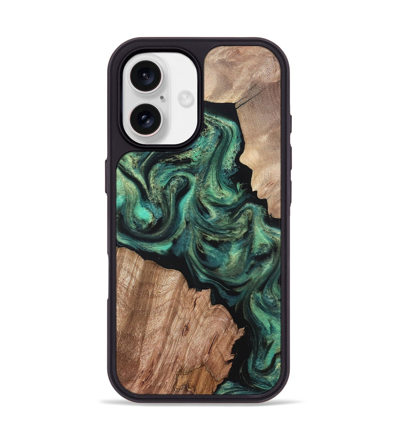 iPhone 17 Wood Phone Case - Bryant (Green, 820149)