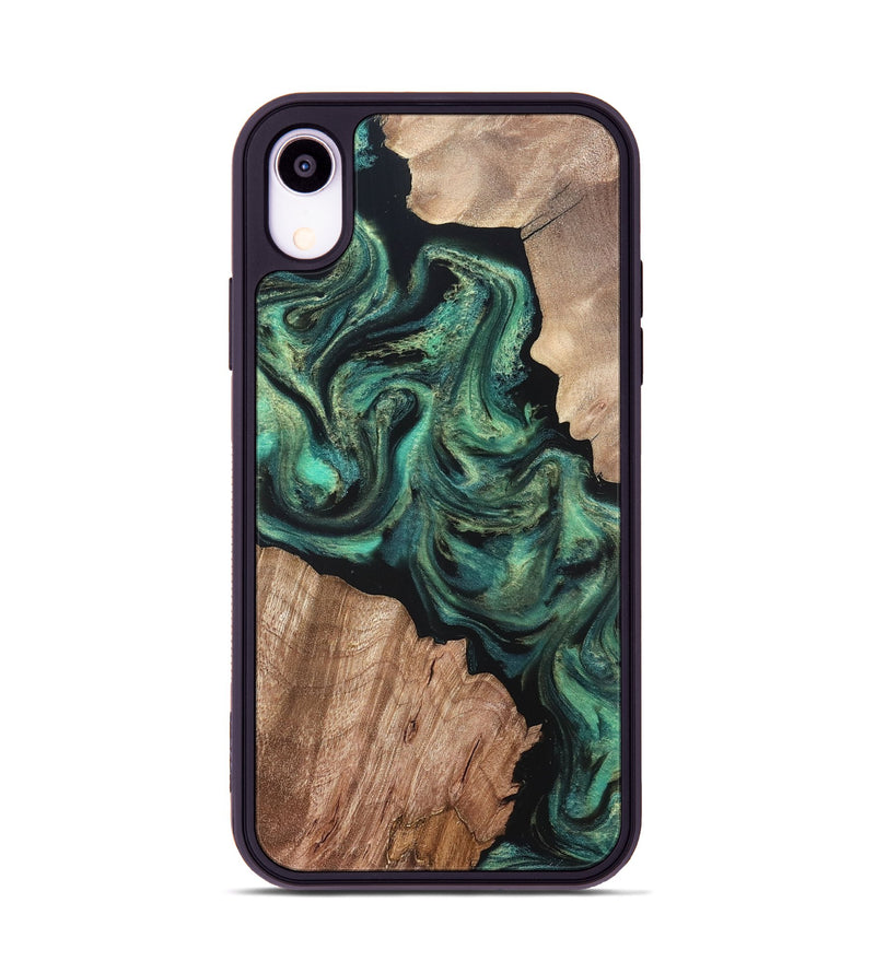 iPhone Xr Wood Phone Case - Bryant (Green, 820149)