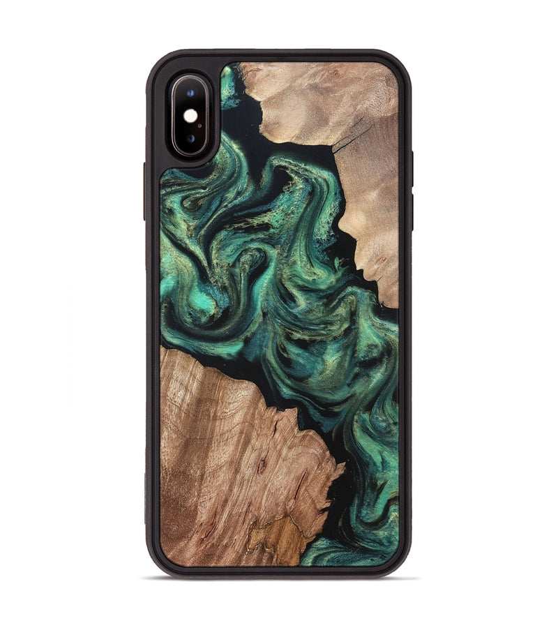 iPhone Xs Max Wood Phone Case - Bryant (Green, 820149)