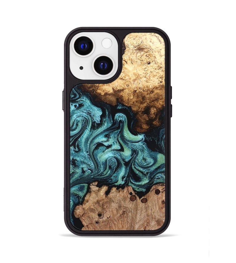 iPhone 13 Wood Phone Case - Draven (Green, 820150)