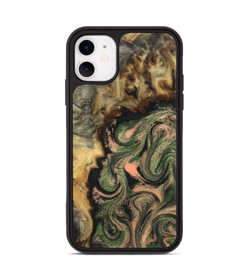 iPhone 11 Wood Phone Case - Tyree (Green, 820151)