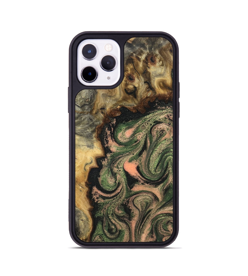 iPhone 11 Pro Wood Phone Case - Tyree (Green, 820151)