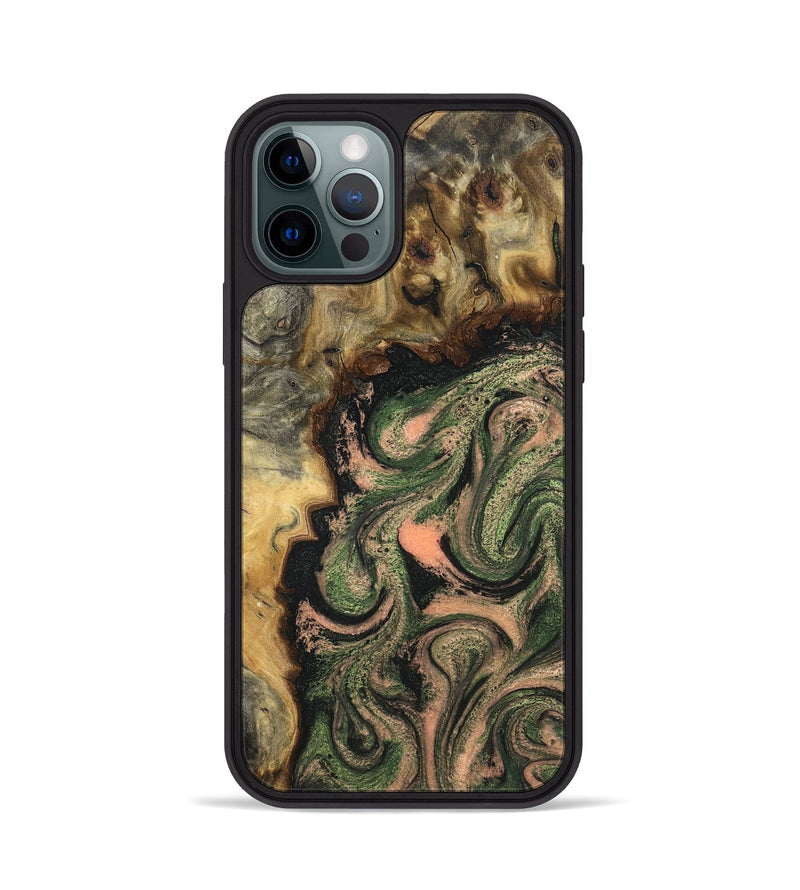 iPhone 12 Pro Wood Phone Case - Tyree (Green, 820151)