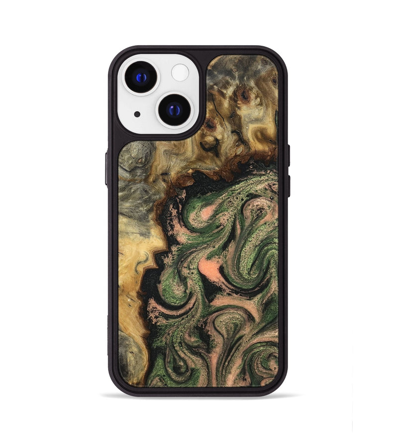 iPhone 13 Wood Phone Case - Tyree (Green, 820151)