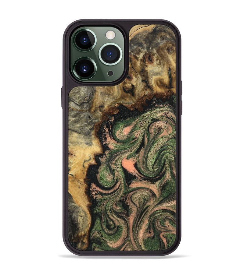 iPhone 13 Pro Max Wood Phone Case - Tyree (Green, 820151)
