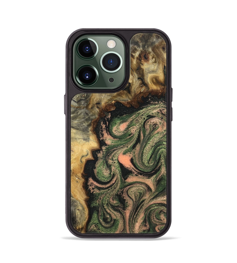iPhone 13 Pro Wood Phone Case - Tyree (Green, 820151)