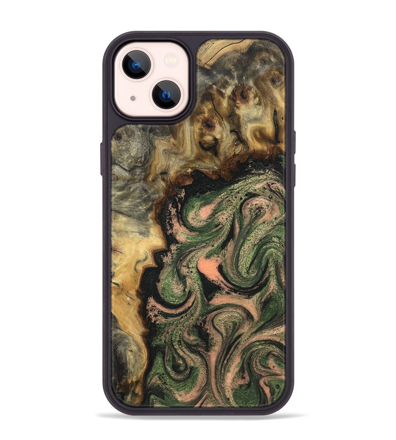 iPhone 14 Plus Wood Phone Case - Tyree (Green, 820151)