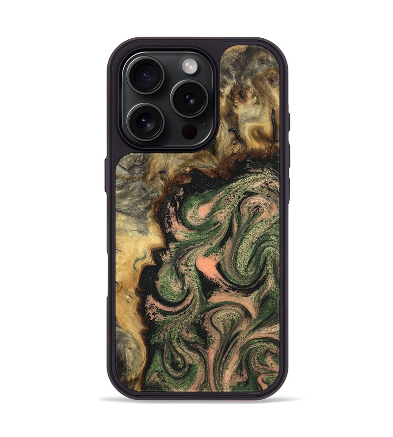 iPhone 16 Pro Wood Phone Case - Tyree (Green, 820151)