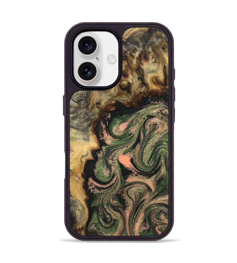 iPhone 17 Wood Phone Case - Tyree (Green, 820151)