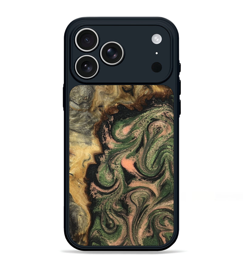 iPhone 17 Pro Max Wood Phone Case - Tyree (Green, 820151)