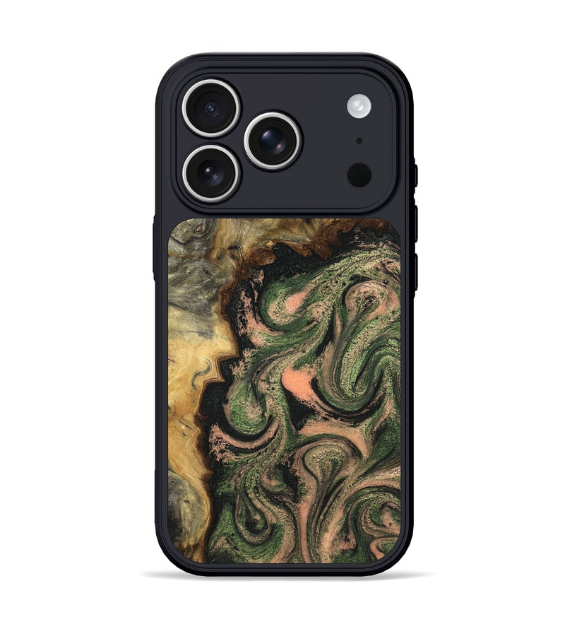iPhone 17 Pro Wood Phone Case - Tyree (Green, 820151)