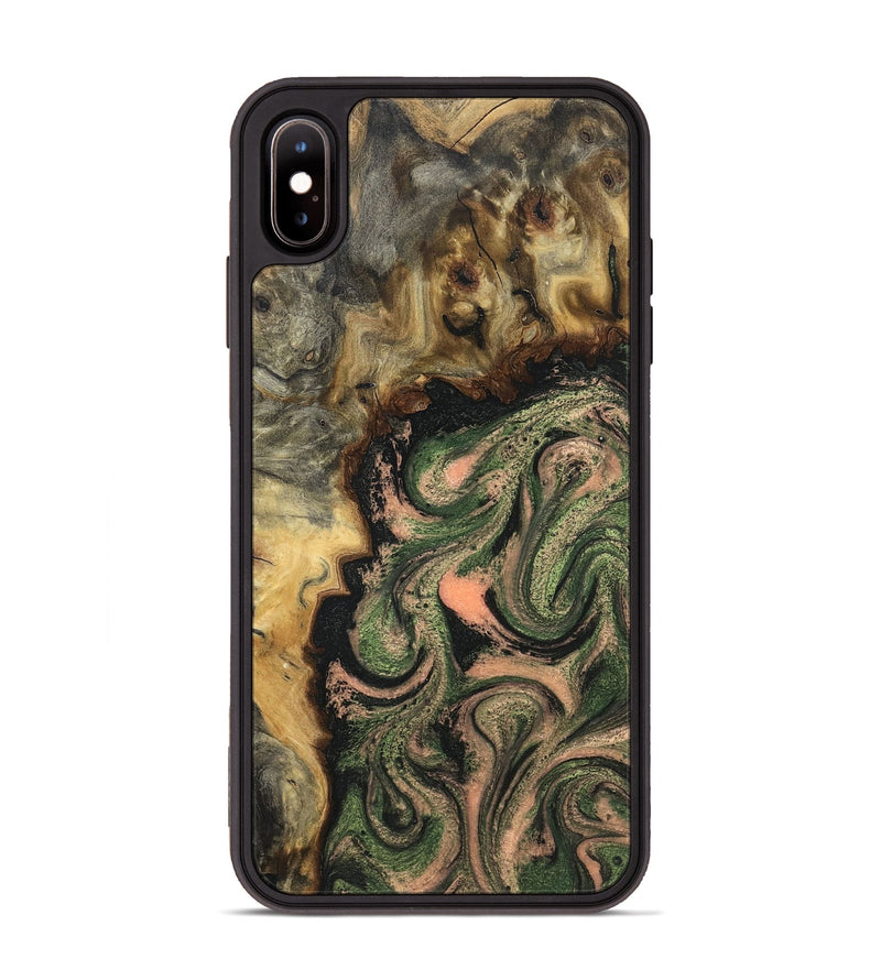 iPhone Xs Max Wood Phone Case - Tyree (Green, 820151)