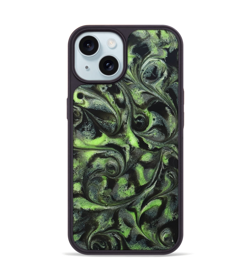 iPhone 15 ResinArt Phone Case - Buck (Green, 820152)