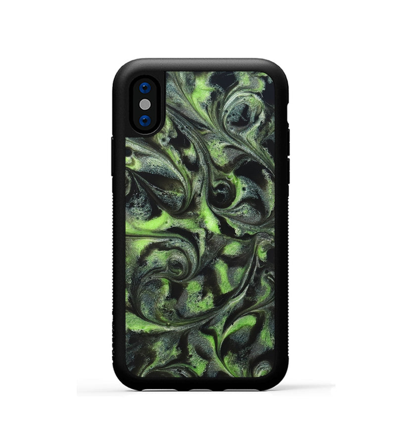 iPhone Xs ResinArt Phone Case - Buck (Green, 820152)