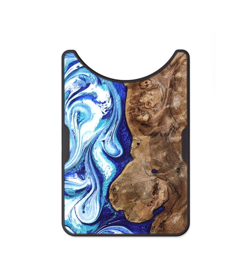 Alloy Wood Wallet - Janna (Blue, 820154)