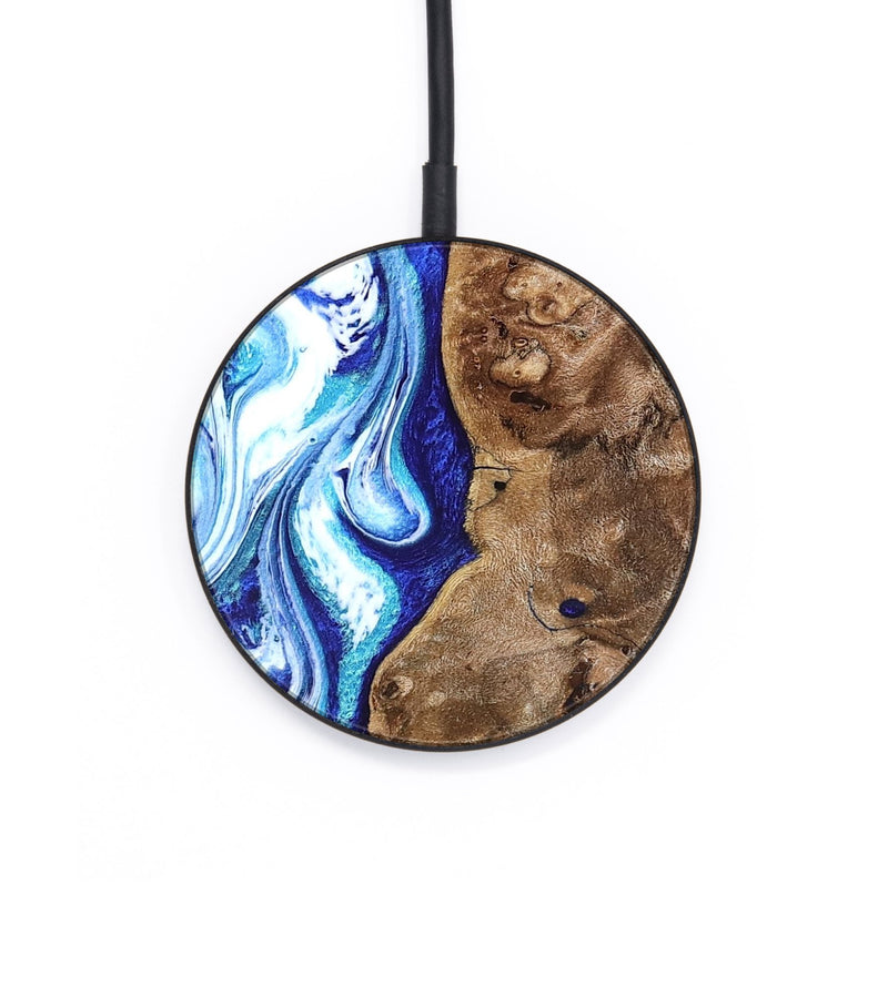 Circle Wood Wireless Charger - Janna (Blue, 820154)