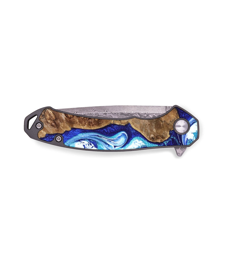 EDC Wood Pocket Knife - Janna (Blue, 820154)