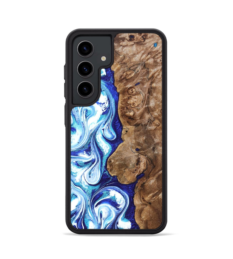 Galaxy S24 Wood Phone Case - Janna (Blue, 820154)