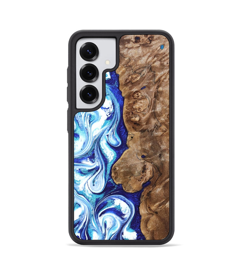 Galaxy S25 Wood Phone Case - Janna (Blue, 820154)