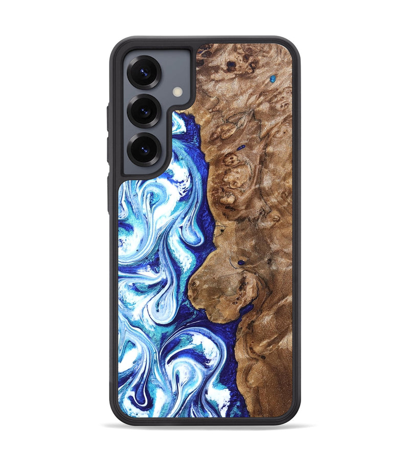 Galaxy S25 Plus Wood Phone Case - Janna (Blue, 820154)
