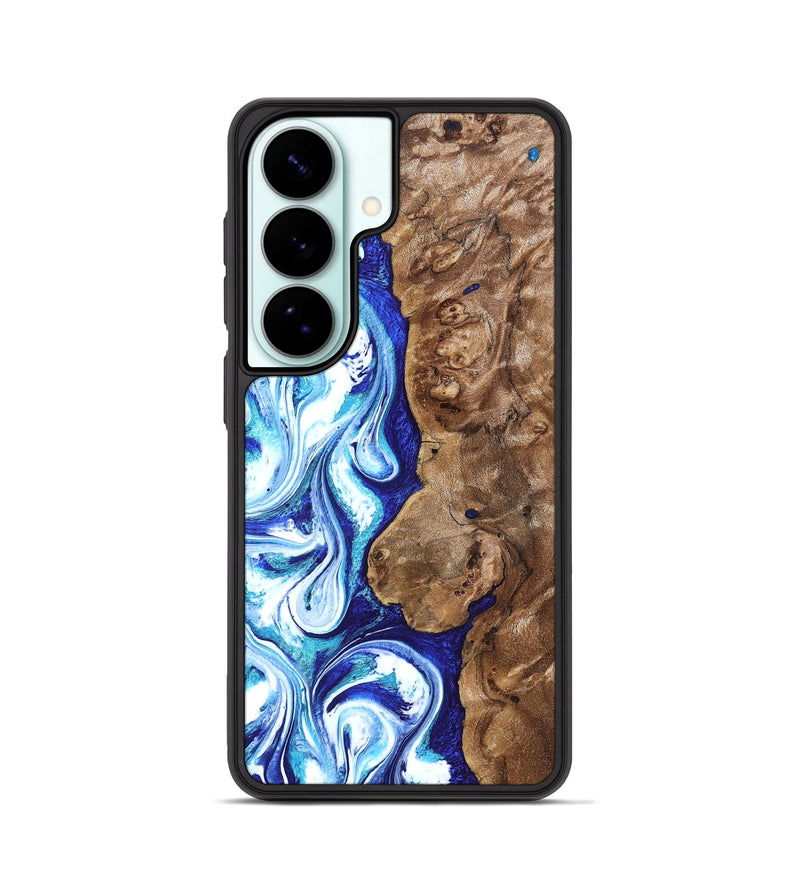 Galaxy S26 Wood Phone Case - Janna (Blue, 820154)