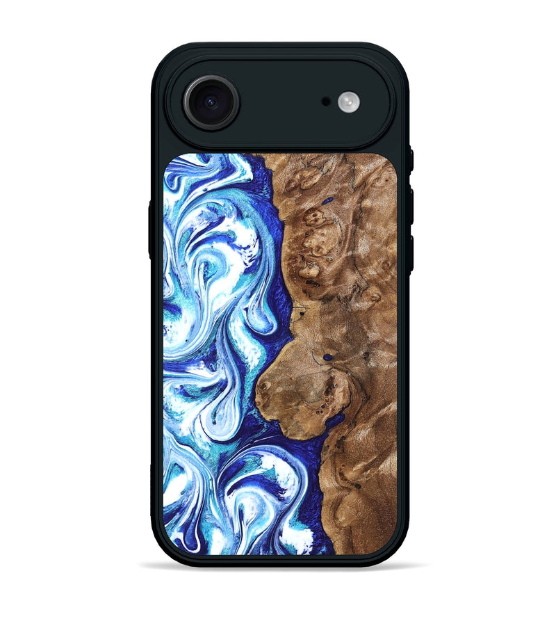 iPhone 17 Air Wood Phone Case - Janna (Blue, 820154)