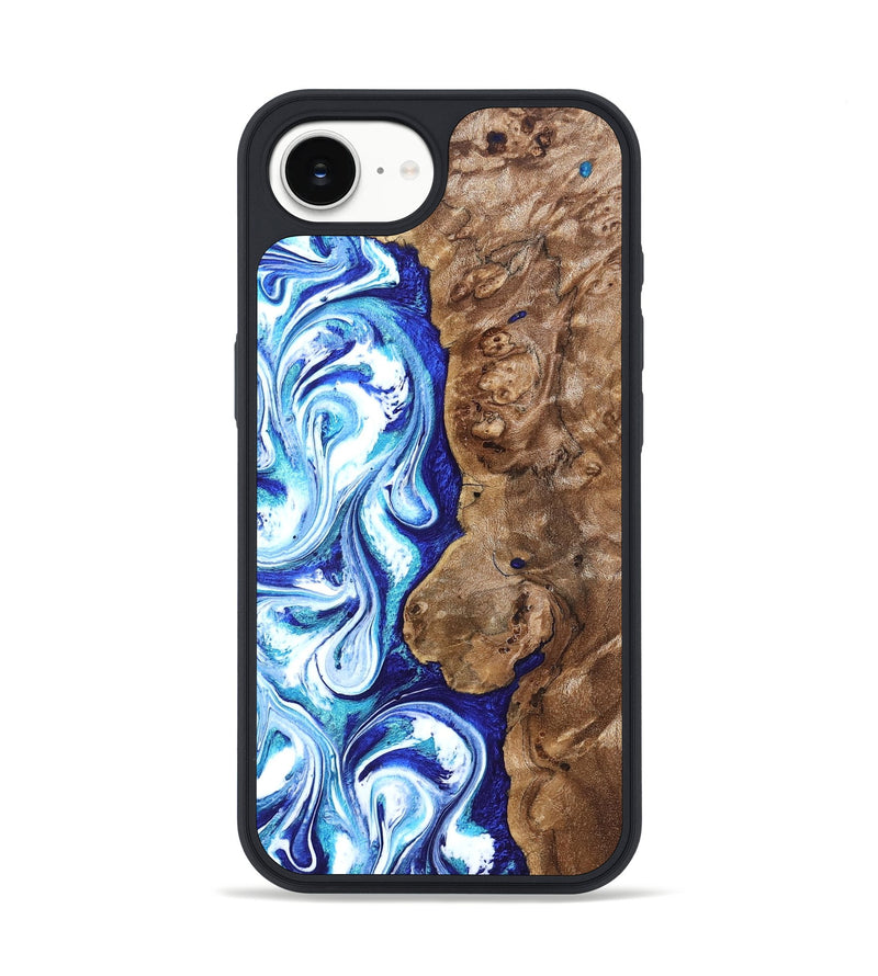 iPhone 17e Wood Phone Case - Janna (Blue, 820154)