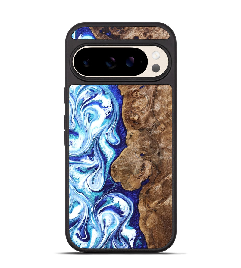 Pixel 10 Wood Phone Case - Janna (Blue, 820154)