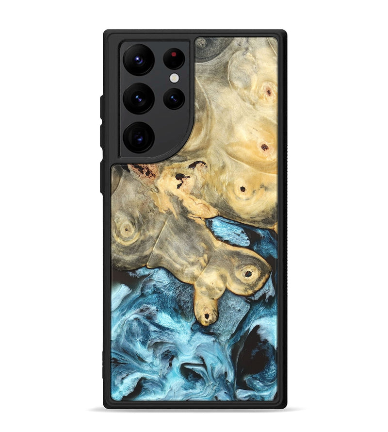 Galaxy S22 Ultra Wood Phone Case - Syble (Blue, 820155)